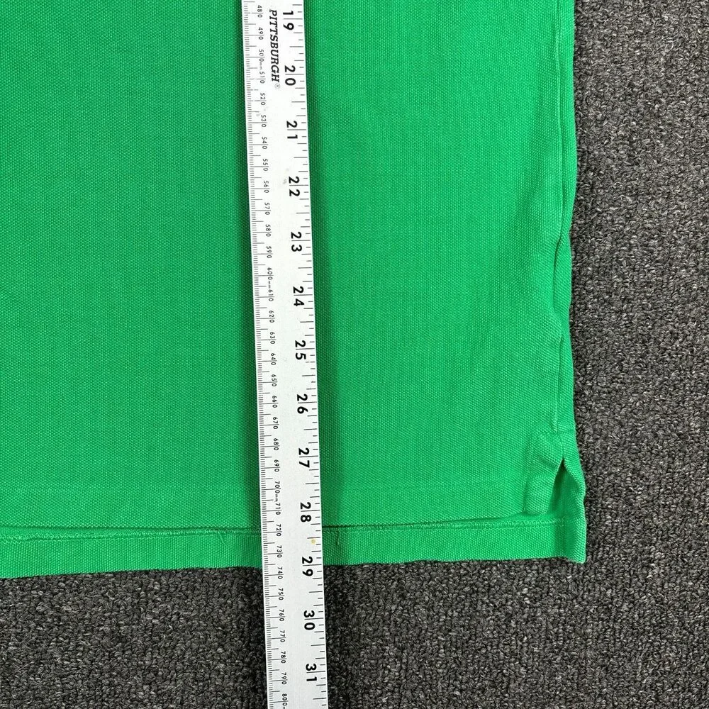 Ralph Lauren Men's Polo Shirt Custom Slim Fit Green Casual Polo Size 2XL XXL